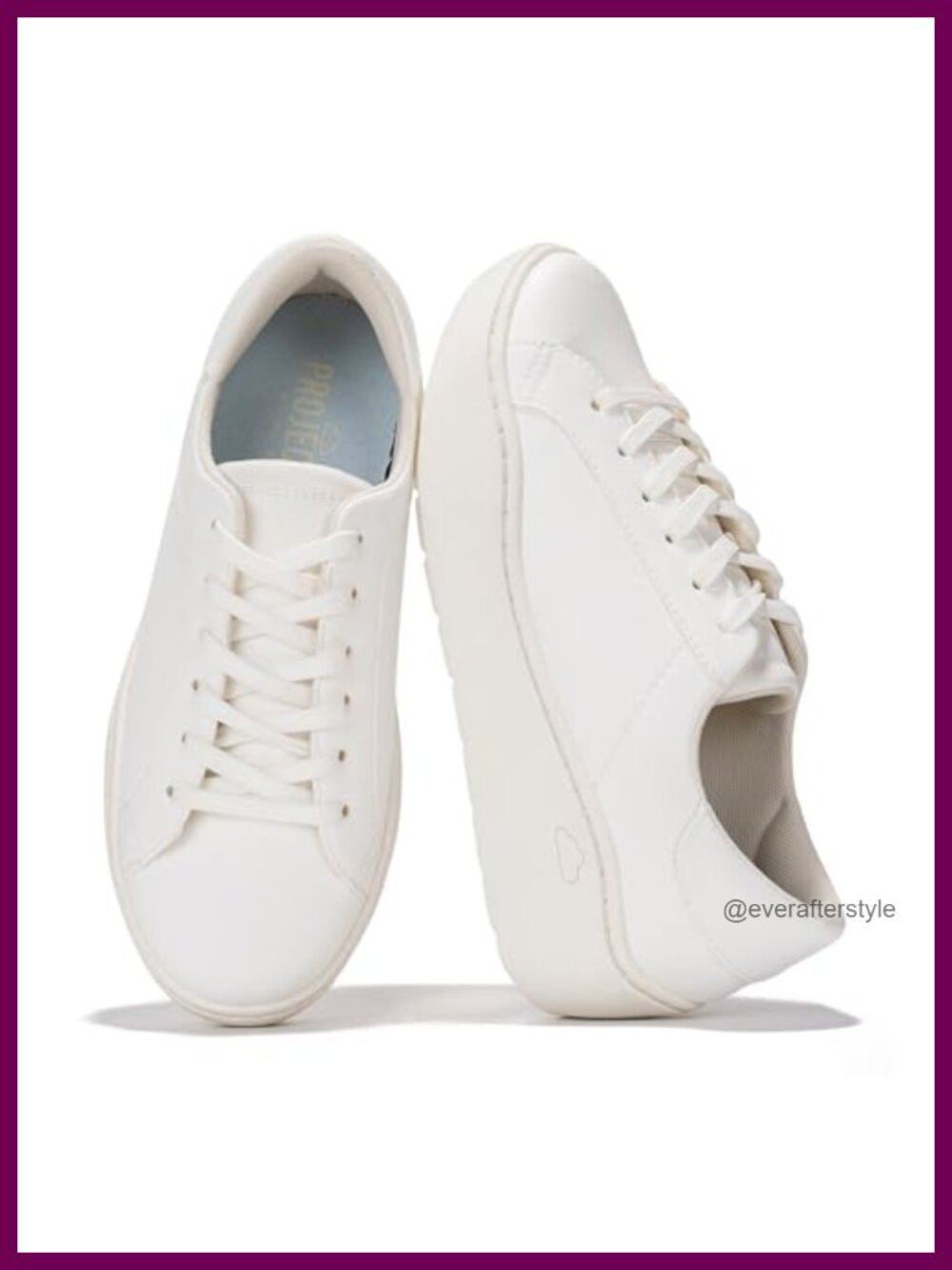 Platform Sneakers Memory Foam Insole Lace-Up Casual